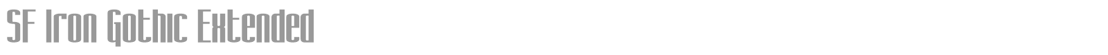 SF Iron Gothic font preview
